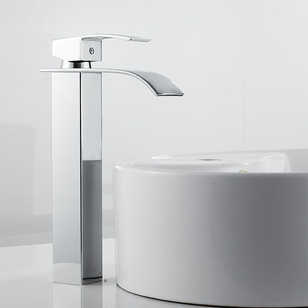 Waterfall Modern Kitchen Mixer Tap Spray Chrome Hot & Cold Sink Faucet Mono Taps Waterfall Modern Kitchen Mixer Tap Spray Chrome Hot & Cold Sink Faucet Mono Taps
